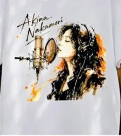 中森明菜 レコーディング スタジオ グラフィック 半袖Tシャツ 新品　XLサイズ