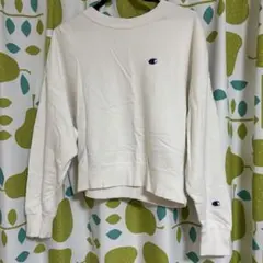 Champion ホワイト クロップドスウェット M