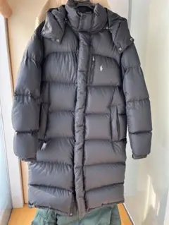 【極寒/着丈約115cm】ポロラルフローレン ベンチコート 170/92A 黒