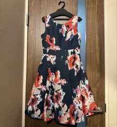 極美品】ケイトスペード ロングワンピース ブルー 花柄 オフショルダー