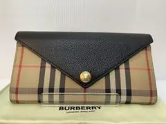 BURBERRY HALTON EV ノバチェック 長財布 バーバリー ブラック