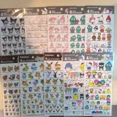 サンリオ ポケモン 4size STICKER 10種セット
