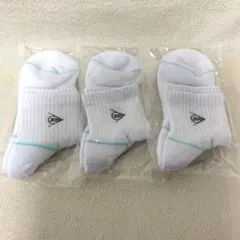 【DUNLOP】テニスソックス ホワイト3足セット 23-25