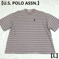 【U.S. POLO ASSN】レディース ボーダーTシャツ 古着【L】