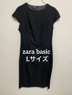 zara basic ワンピース　黒のサムネイル