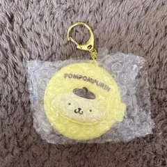 サンリオキャラクターズ　シークレットミラー付きコンパクトブラシ　ポムポムプリン