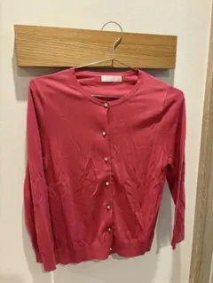 ★ほぼ新品★any SiS ビジューボタン カーディガン ピンクのサムネイル