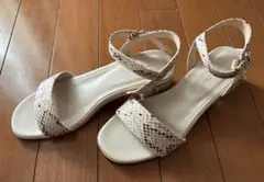 【新品】★オリエンタルトラフィック★サンダル パイソン柄★Sサイズ★のサムネイル
