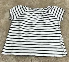 H&M エイチアンドエム Tシャツ size 120 ストライプ