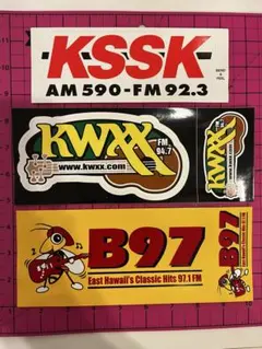 #ハワイラジオステッカー　#3シート5枚セット　USDM MOONEYES