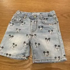 ZARAミッキーマウスデニムハーフパンツ