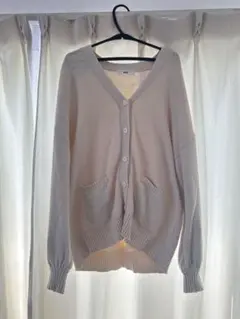 WEGO カーディガンオフホワイトVネック カーディガン制服学校スクール