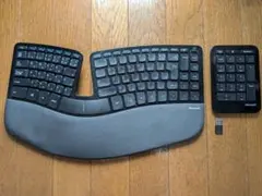 ［美品］Microsoft エルゴノミックキーボード＋テンキー Amazon.co.jp: マイクロソフト エルゴノミック キーボード for