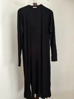 GU ブラック ロングカーディガン