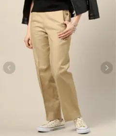 【Beauty&Youth】コットンサージミリタリー　テーパードパンツ　キャメル