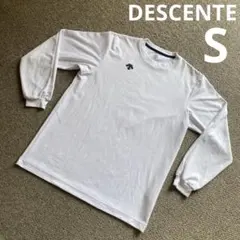 DESCENTE デサント　バレーボールシャツ　長袖　S ホワイト 白