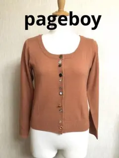 pageboy ニットカーディガン オレンジ系 ページボーイ