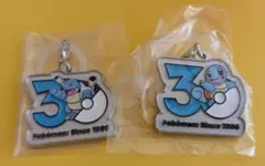 ポケモン 30周年 ゼニガメ カメックス メタルチャーム 2個セット