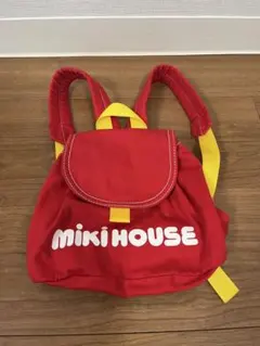 美品 MIKI HOUSE ミキハウス リュック レッド ベビー 赤色 レトロのサムネイル