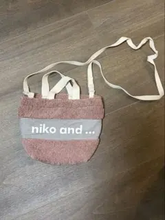 niko and… ボア ショルダーバッグ 2WAY ピンク ミニトートのサムネイル