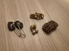 アンティーク イヤリング 4点セット