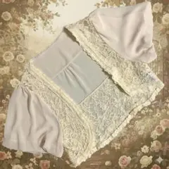シフォン レース ボレロ 結婚式 パーティー フェフェミニンのサムネイル