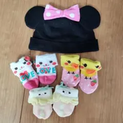 新品✡ベビー帽子と靴下セット