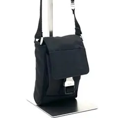 PRADAプラダ 3way テスート ナイロン ショルダー ポーチ 三角ロゴ 黒
