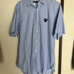 PLAY COMME des GARCONS ストライプシャツ 半袖 Lのサムネイル
