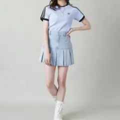 adidas ワッフル Tシャツ 水色