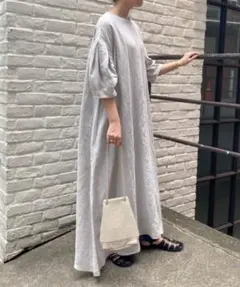 タグ付｜ビアズリー カヤティアードワンピース グレー 25ss - メルカリ