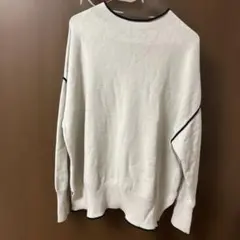 LOWRYS FARM アイボリー 2way パイピングプルオーバー バイカラー