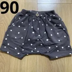 テータテート　ドット柄かぼちゃ形パンツ　90