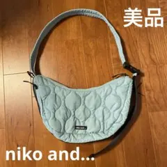 【美品】niko and ... ボディバッグ ライトブルー