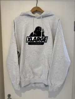 XLARGE エクストララージ パイルロゴ パーカー グレー