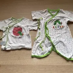 ベビー肌着 はらぺこあおむしデザイン 2点セット