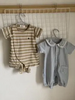 ロンパース・カバーオール2点セット 男の子　女の子　春夏服