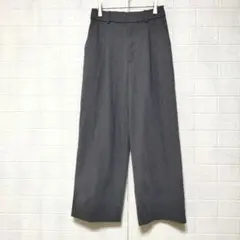 UNIQLO ユニクロ (S)　タックワイドパンツ　レディース
