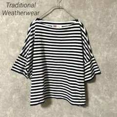 Traditional Weatherwear ボーダーカットソー　半袖のサムネイル