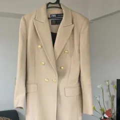 ZARA マンテコ社生地使用　チェスターコート