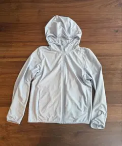 UNIQLO エアリズム フルジップパーカー 140cmライトブルー水色