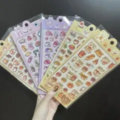 3D立体動物 ぷっくり シール 5枚セット 新品　交換シール平成ボン ドロップ