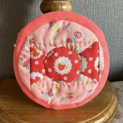 アメちゃんパッチワークポーチ＊イチゴベビーピンク