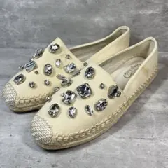 エスパドリーユ　ビジュー 厚底 24cm
