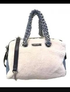 DIESEL　ディーゼル　バッグ　デニム　　アイボリー×ブルー