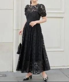 Chico レースフレアワンピース　結婚式