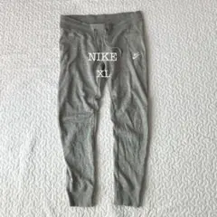 ナイキ スウェットパンツ ロゴ刺繍 グレー XL ストレッチ カジュアル