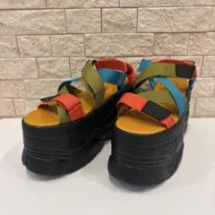 YOSUKE ヨースケ マルチカラー 厚底スポーツサンダル 24.5cm