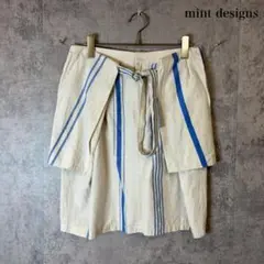 mint designs ストライプ デザイン タイトスカート N3686のサムネイル