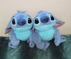 ディズニー スティッチ ぬいぐるみ 抱き枕 寝そべり セット ペア 55cm